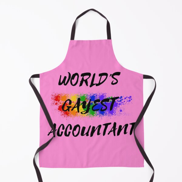 Item preview, World's Gayest Accountant Rainbow Color Splash For Proud Gay Accountants In Pink designed and sold by LuckyKermit.