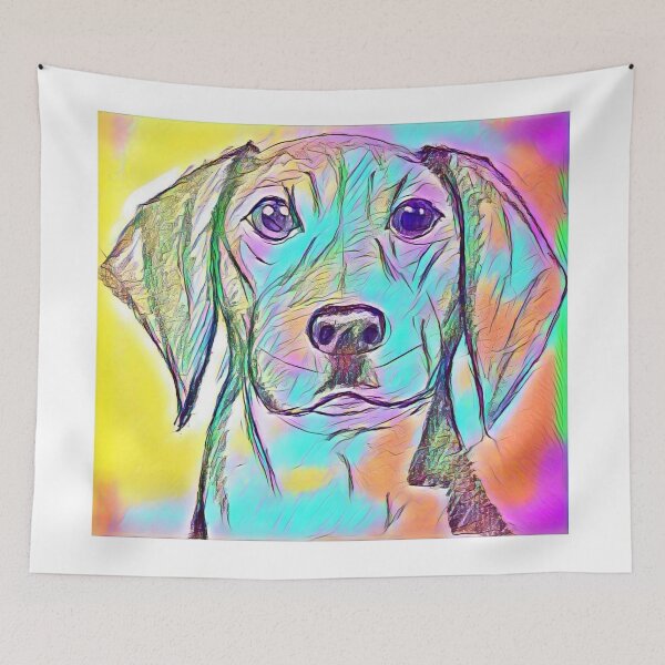 Aperçu de l'œuvre couleur Chien créée et vendue par Live-Art.