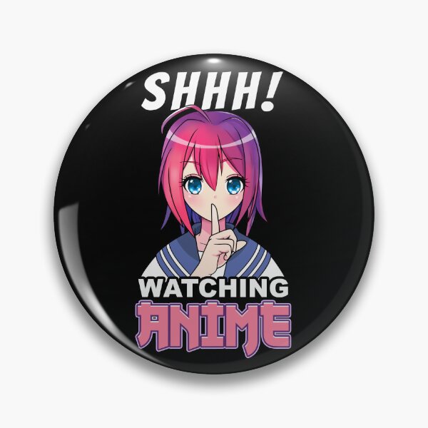 Item preview, SHHH! Watching Anime designed and sold by EllyMellow.