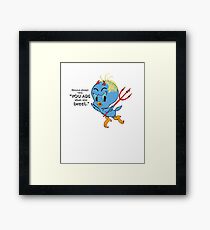 Donald Trump Tweets too much Framed Print