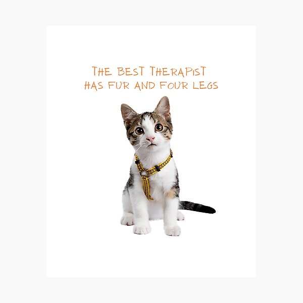 Item preview, The best therapist has fur and four legs  designed and sold by Lorets-Designs.