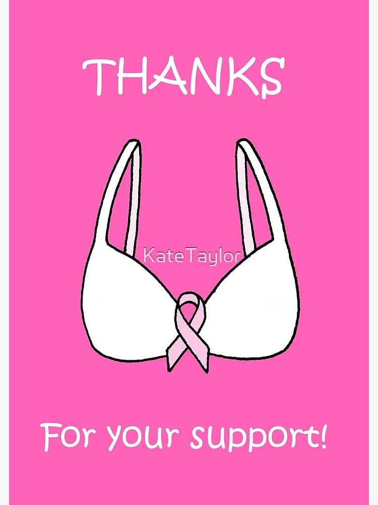 Funny Thank You Card for Friends, Illustrated Orange Bra Card, Bosom  Buddies Bra Support Greeting Card -  Canada