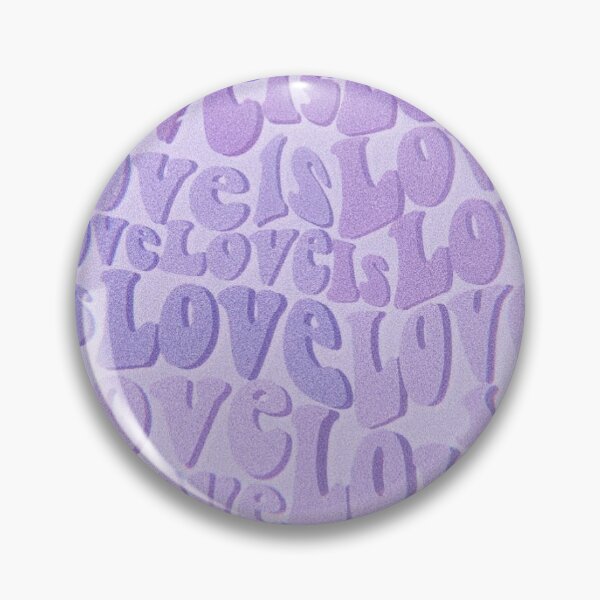 Item preview, Purple love is love pride aesthetic pin designed and sold by madebylauren.