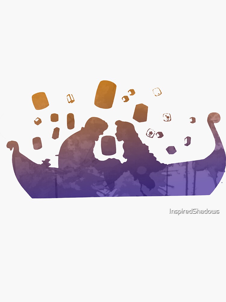 Love on a boat Inspired Silhouette by InspiredShadows
