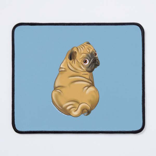 Item preview, Squishy Pug rolls - Cute pug dog Illustration designed and sold by Whimsicolourart.