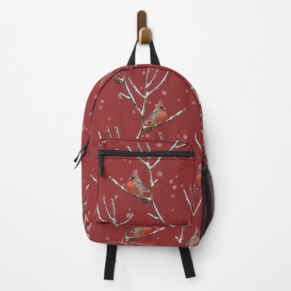 Item preview, Red Cardinal Perched on a Snow Covered Tree Branch  designed and sold by AnkasArtz.