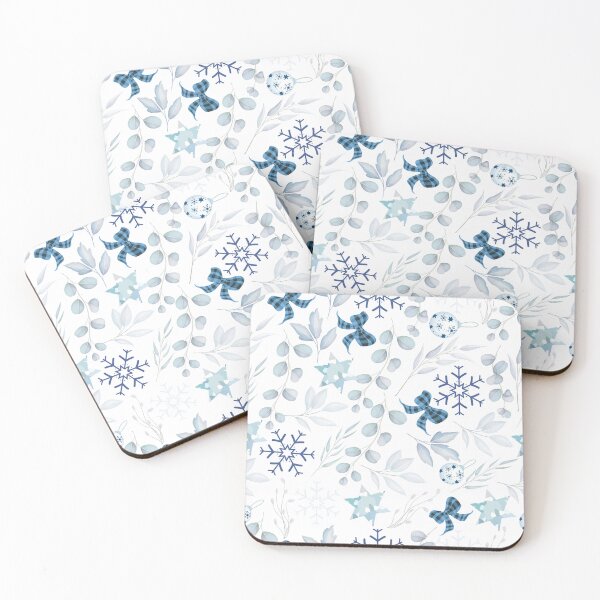 Item preview, Christmas Winter Decorations, Christmas balls, Bows, Snow Flakes pattern - BsB14 designed and sold by Art-by-Geoff.