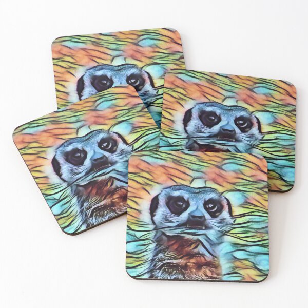 Item preview, Meerkat Head In Glow designed and sold by Fearless-Fox.