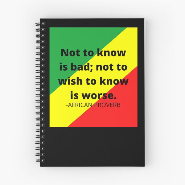 Item preview, African proverb: Not to know is bad; not wishing to know is worse. designed and sold by AfricanProverbs.
