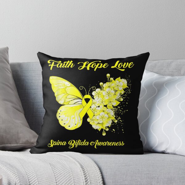 Item preview, Faith Hope Love Spina Bifida Awareness Butterfly Ribbon Gifts designed and sold by Adropine.