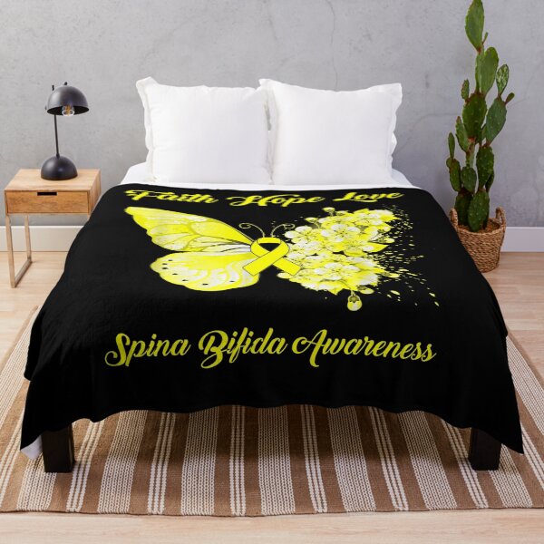Item preview, Faith Hope Love Spina Bifida Awareness Butterfly Ribbon Gifts designed and sold by Adropine.