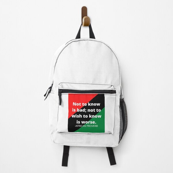 Item preview, African Proverb: Not to know is bad; not wishing to know is worse designed and sold by AfricanProverbs.