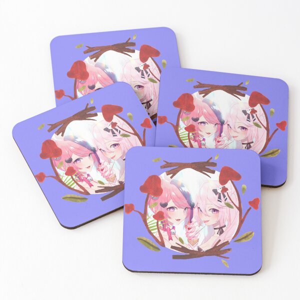 Item preview, Ironmouse Cute Vtuber Girl Floral Framed designed and sold by creativille.