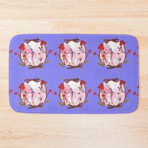 Item preview, Ironmouse Cute Vtuber Girl Floral Framed designed and sold by creativille.