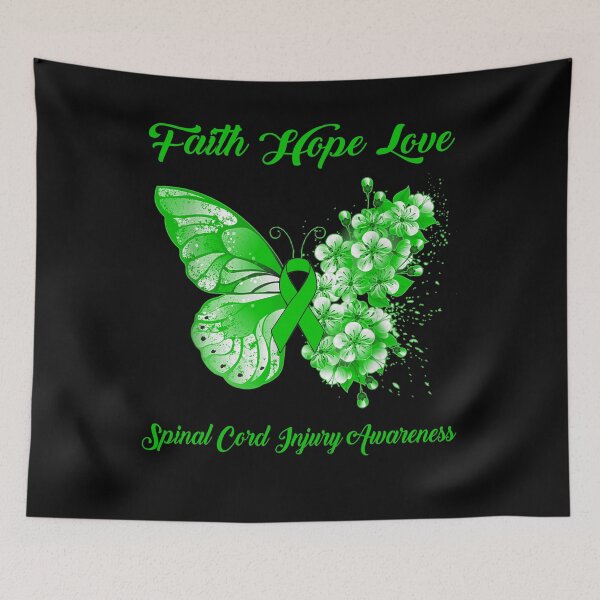 Item preview, Faith Hope Love Spinal Cord Injury Awareness Butterfly Ribbon Gifts designed and sold by Adropine.
