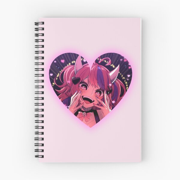 Item preview, Ironmouse Cute Vtuber Girl Neon Heart Frame with Devil Horns designed and sold by creativille.