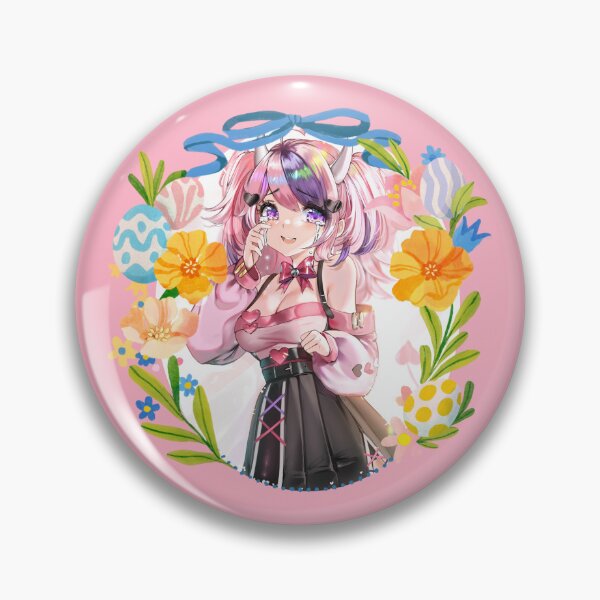 Item preview, Ironmouse Cute Vtuber Girl with Beautiful Floral Garland Frame designed and sold by creativille.