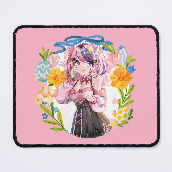 Item preview, Ironmouse Cute Vtuber Girl with Beautiful Floral Garland Frame designed and sold by creativille.