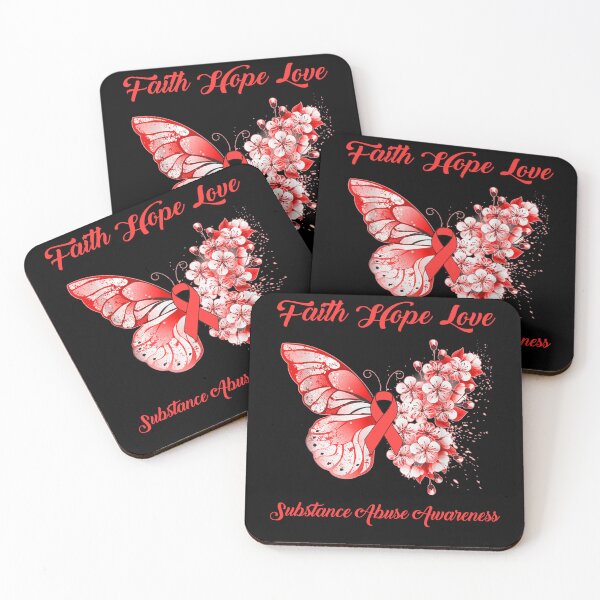 Item preview, Faith Hope Love Substance Abuse Awareness Butterfly Ribbon Gifts designed and sold by Adropine.