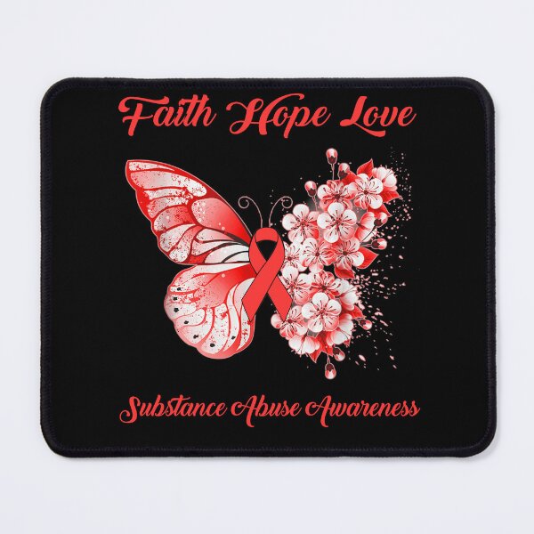 Item preview, Faith Hope Love Substance Abuse Awareness Butterfly Ribbon Gifts designed and sold by Adropine.