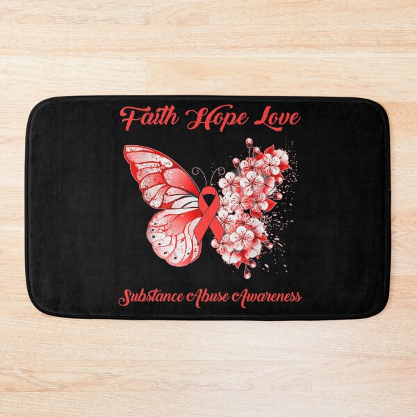 Item preview, Faith Hope Love Substance Abuse Awareness Butterfly Ribbon Gifts designed and sold by Adropine.