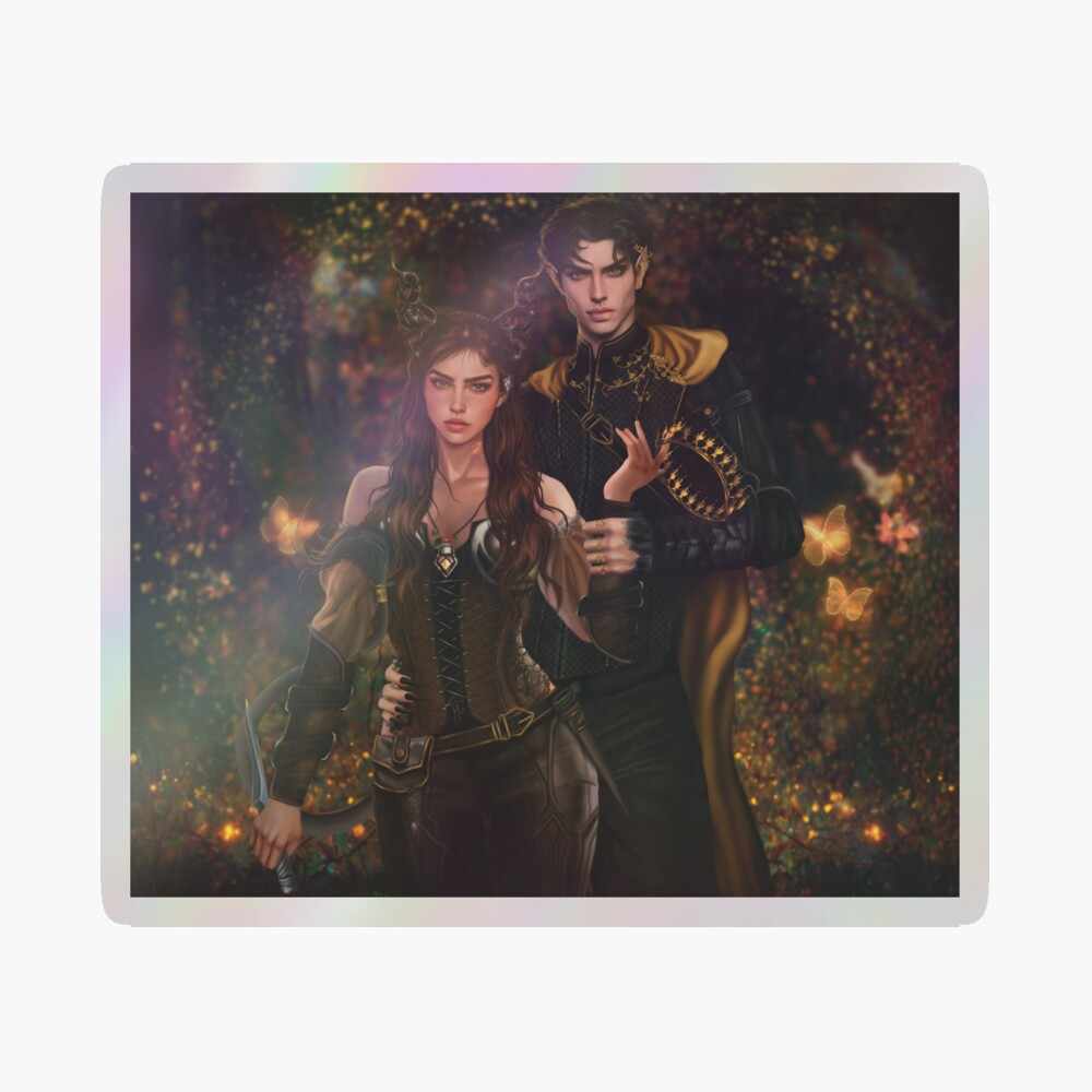 Lámina rígida con la obra «Jude Duarte y Cardan Greenbriar de El Principe  Cruel» de Bookhemisferium | Redbubble