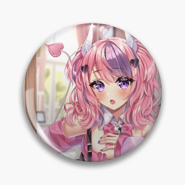 Item preview, Ironmouse Cute Vtuber Girl Circular Cut Frame designed and sold by creativille.