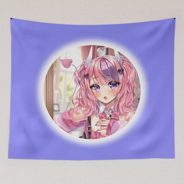 Item preview, Ironmouse Cute Vtuber Girl Circular Cut Frame designed and sold by creativille.