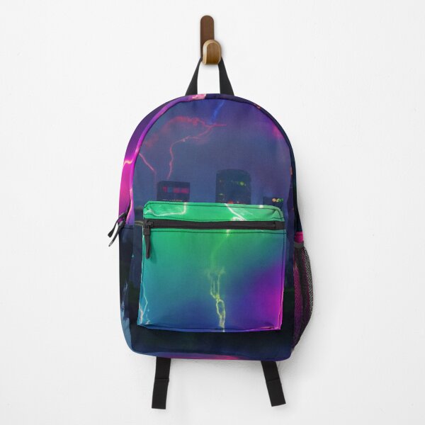 Item preview, Neon Lightning Striking City designed and sold by Zestpond.