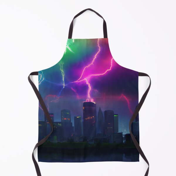 Item preview, Neon Lightning Striking City designed and sold by Zestpond.