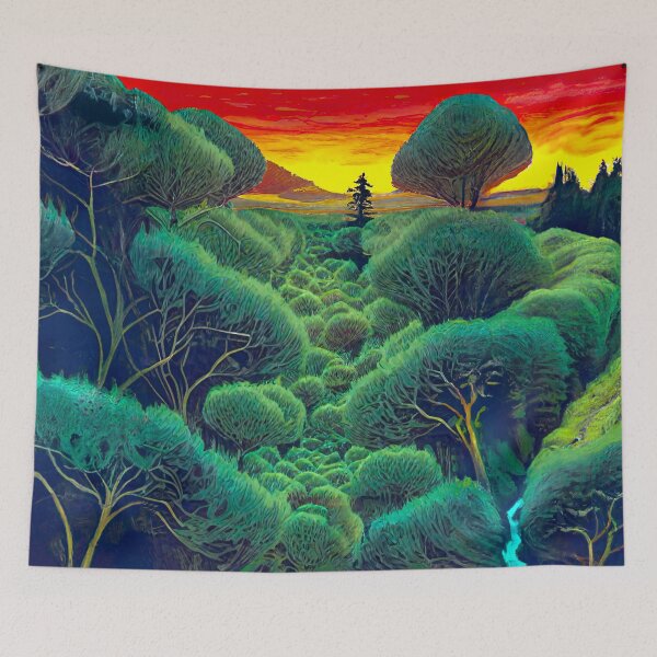 Item preview, The Forested Valley designed and sold by PictureNZ.