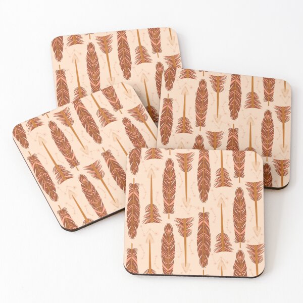 Item preview, feather design with brown background designed and sold by DODObakr.
