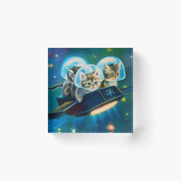 Item preview, Kittens On A Spaceship designed and sold by Zestpond.