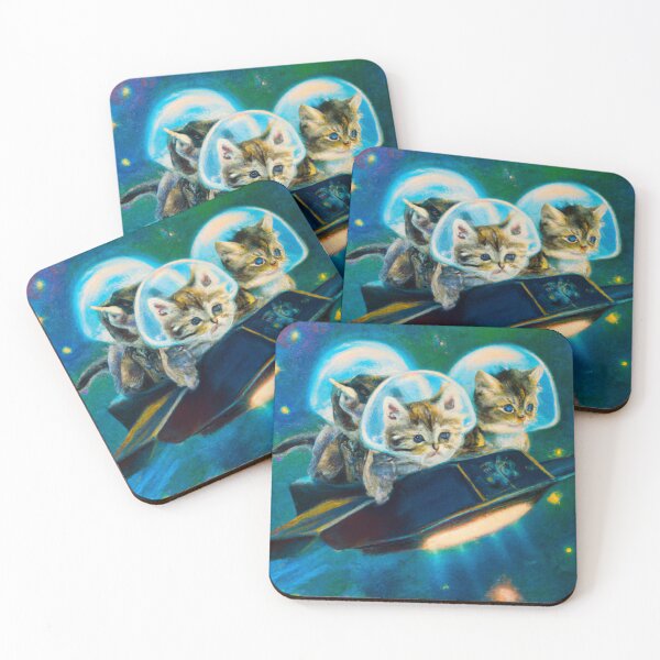 Item preview, Kittens On A Spaceship designed and sold by Zestpond.