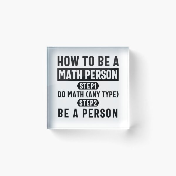 Item preview, How to be a Math Person poster - inspirational math gift - Funny Mathematical Lover Design Gift designed and sold by Olivergifts.
