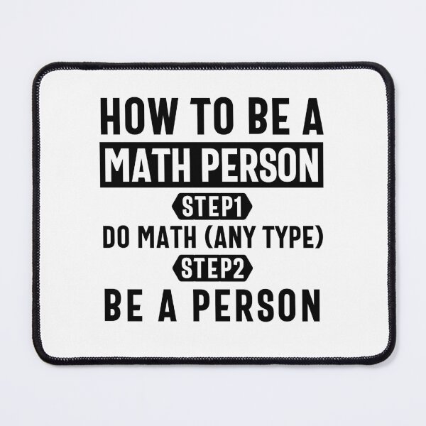 Item preview, How to be a Math Person poster - inspirational math gift - Funny Mathematical Lover Design Gift designed and sold by Olivergifts.