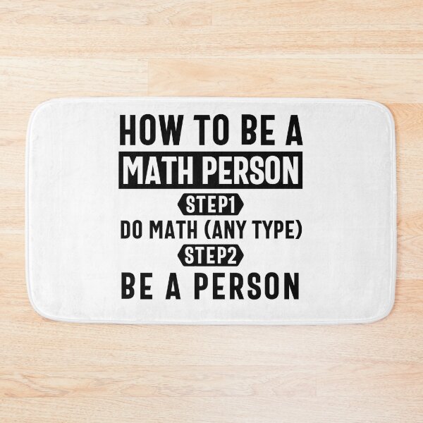 Item preview, How to be a Math Person poster - inspirational math gift - Funny Mathematical Lover Design Gift designed and sold by Olivergifts.