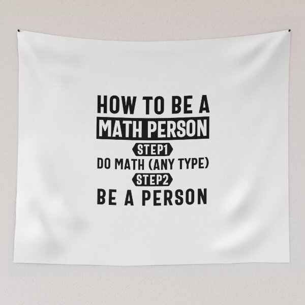 Item preview, How to be a Math Person poster - inspirational math gift - Funny Mathematical Lover Design Gift designed and sold by Olivergifts.