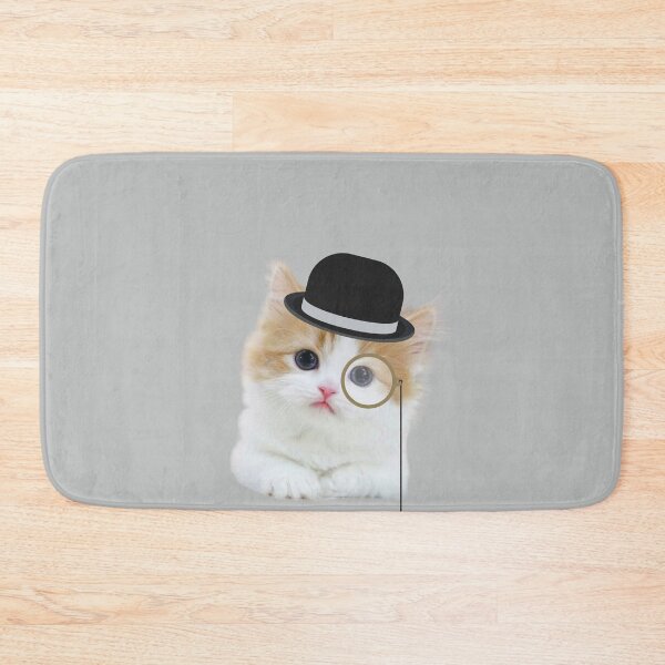 Item preview, Adorable Dapper Kitten with Monacle and Hat  designed and sold by SGNorton.
