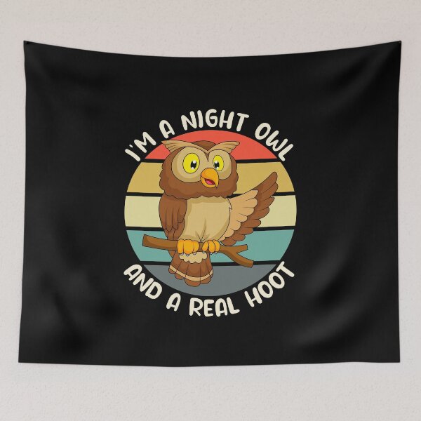 Item preview, I'm a Night Owl and a Real Hoot designed and sold by Einstein12345.
