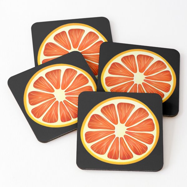 Item preview, Bloodorange/grape fruit illustration art designed and sold by artsyworldart.