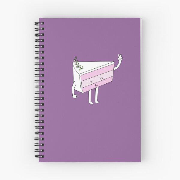 Item preview, Peace of cake spiral notebook designed and sold by mintimochi.