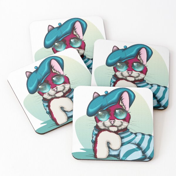 Item preview, Un gato con un estilo muy particular designed and sold by h4nz4rt.