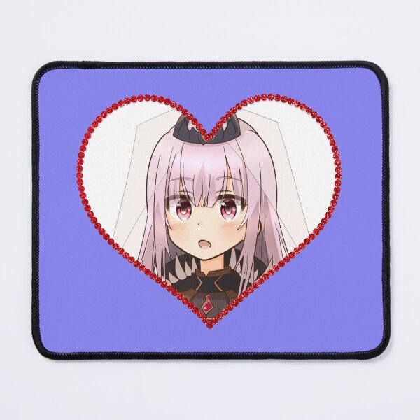 Item preview, Mori Calliope hololive Vtuber Heart Shape Cut With Rose Border designed and sold by creativille.