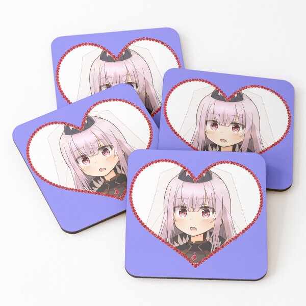 Item preview, Mori Calliope hololive Vtuber Heart Shape Cut With Rose Border designed and sold by creativille.