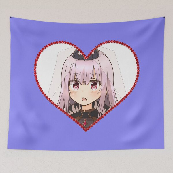 Item preview, Mori Calliope hololive Vtuber Heart Shape Cut With Rose Border designed and sold by creativille.