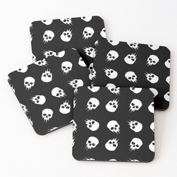 Item preview, halloween skull black white skeleton designed and sold by Gossip Rag.