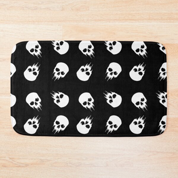 Item preview, halloween skull black white skeleton designed and sold by Gossip Rag.