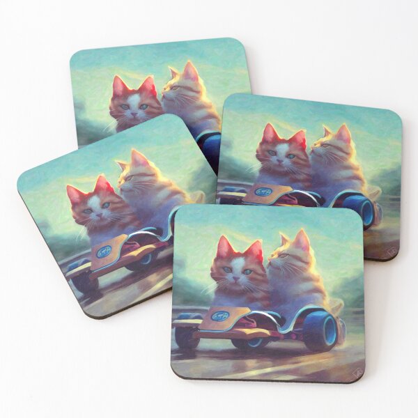 Item preview, Cool Cat go kart racers  designed and sold by TheProtoArt.