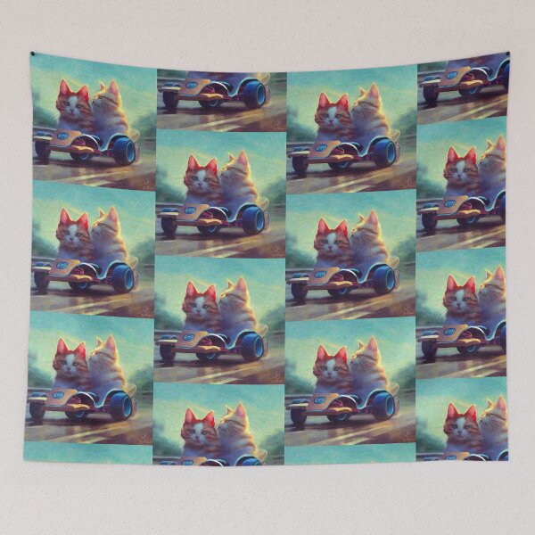 Item preview, Cool Cat go kart racers  designed and sold by TheProtoArt.